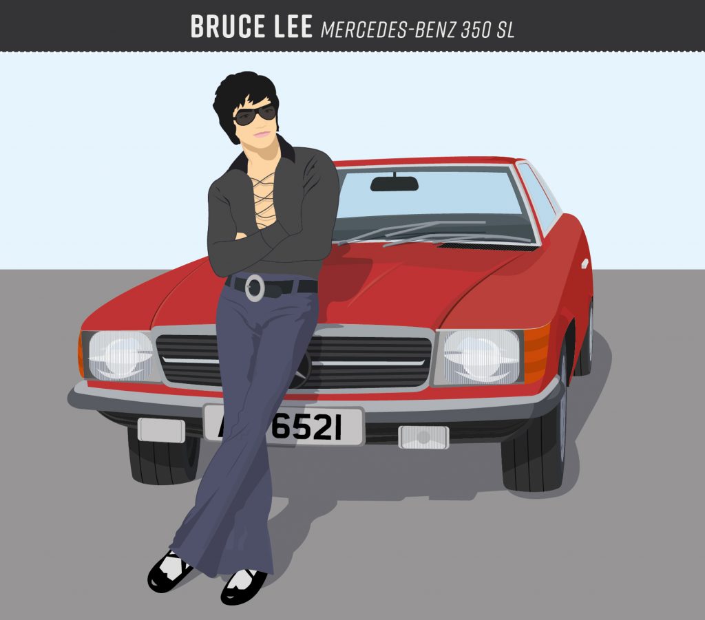 Bruce Lee Mercedes Benz 350 SL